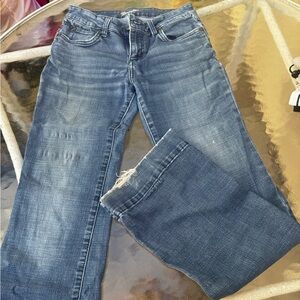 Wrangler Women's Blue Wide Leg Flare Jeans